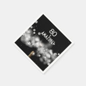 80 en de Amazing Champagne Party Napkins Servet (Hoek)