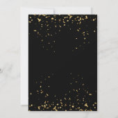 80 en Fabulous 80ste verjaardag Gouden script 2 fo Kaart (Achterkant)