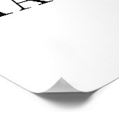 80 en Fabulous Black 80th Birthday Party Foto Poster (Hoek)