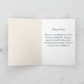 80 en Fabulous Flower Pattern Verjaardag Kaart (Binnen)