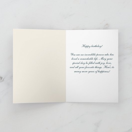 80 en Fabulous Flower Pattern Verjaardag Kaart (Binnen)