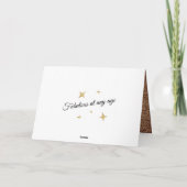 80 en Fabulous Gold Glitter 2 Foto 80th Birthday Kaart (Achterkant)