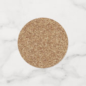 80 en Fabulous Gold Glitter Photo 80th Birthday Confetti (Kleine voorkant)