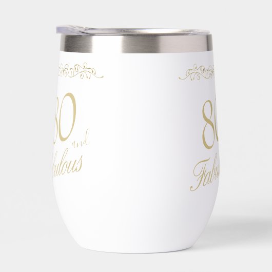 80 en Fabulous Ornament 80th Birthday Foto (Rechts)