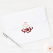 80 en Fabulous Verjaardag Gepersonaliseerde Custom Ronde Sticker (Envelop)