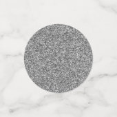 80 en Fabulous Zilveren Glitter Foto Verjaardag Confetti (Kleine voorkant)