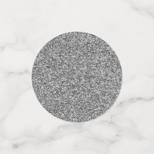 80 en Fabulous Zilveren Glitter Foto Verjaardag Confetti (Kleine voorkant)