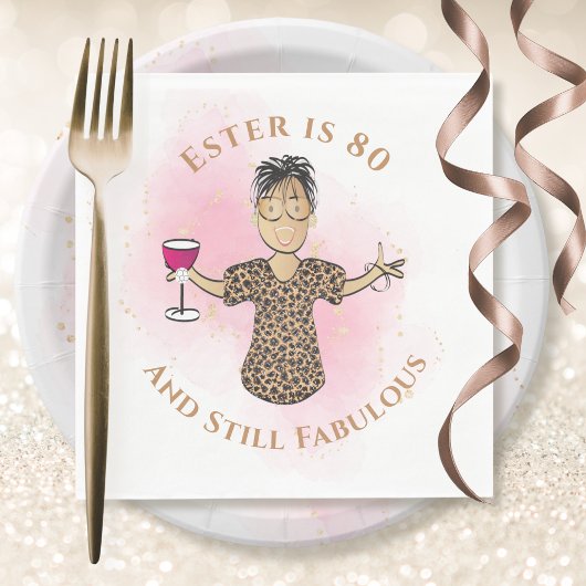 80 en fantastische etnische gouden roze Vrouw Verj Servet