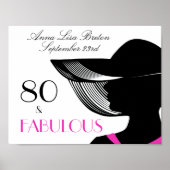 80 & Fabulous Elegant Art Deco Poster (Voorkant)