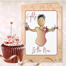 80 Fabulous Fun Vrouwelijke Cartoon Roze Gouden Ve
