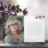 80 & Fabulous Orchid Photo Birthday Greeting Card Kaart