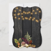 80 fantastische jaren rustieke oogst herfst verjaa kaart (Achterkant)