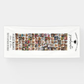 80 Foto Collage Afstuderen Modern Minimaal Wit Spandoek (Horizontaal)