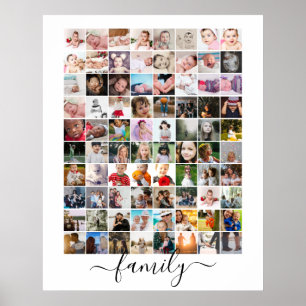 80 Foto Collage Persoonlijke Familie Poster