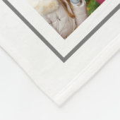 80 Foto Collage Sjabloon Persoonlijk Wit Fleece Deken (Hoek)