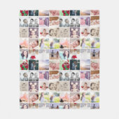 80 foto's collage gepersonaliseerd (20 herhalen) fleece deken (Voorkant)