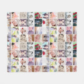 80 foto's collage gepersonaliseerd (20 herhalen) fleece deken (Voorkant (Horizontaal))