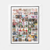 80 Fotosjabloon Aangepaste kleuring Fleece Deken (Voorkant)