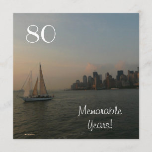 80 gedenkwaardige jaren/verjaardagscelebratie-man kaart