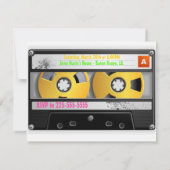 '80' Geïnspireerde verjaardag Kaart (Achterkant)