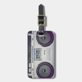 80-ghetto blaster bagagelabel (Voorkant verticaal)