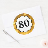 80 - Golden Numbers Sticker (Envelop)