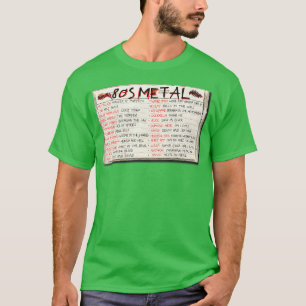 80 Heavy Metal Cassettebandje T-shirt