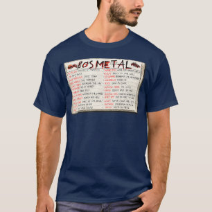 80 Heavy Metal Cassettebandje T-shirt