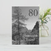 80 Herdenkingsjaren/Natuur van de feestdag Kaart (Staand voorkant)