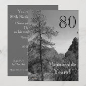 80 Herdenkingsjaren/Natuur van de feestdag Kaart (Voorkant / Achterkant)