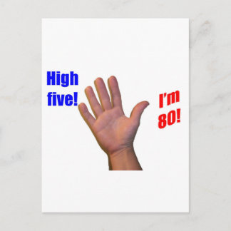 80 High Five Briefkaart