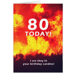 80 Humor van de Birthday Forest Fire Candle