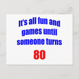 80 Iemand wordt 80 Briefkaart