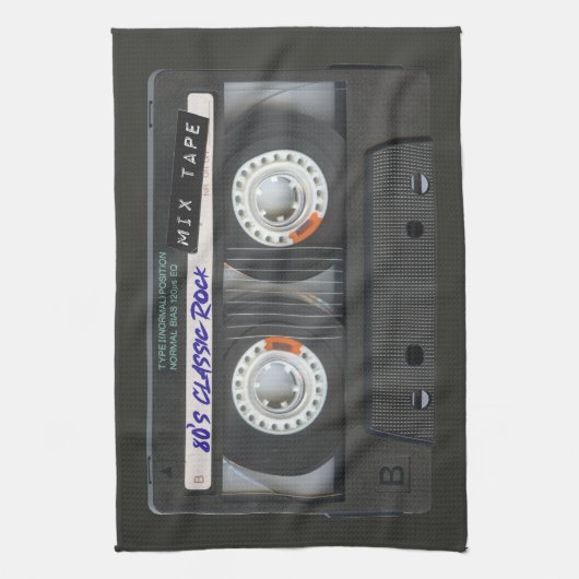 80-inch Cassettebandje zwarte  Mix-tape Theedoek (Verticaal)