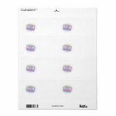 80-inch gemengde tape etiket (Full Sheet)