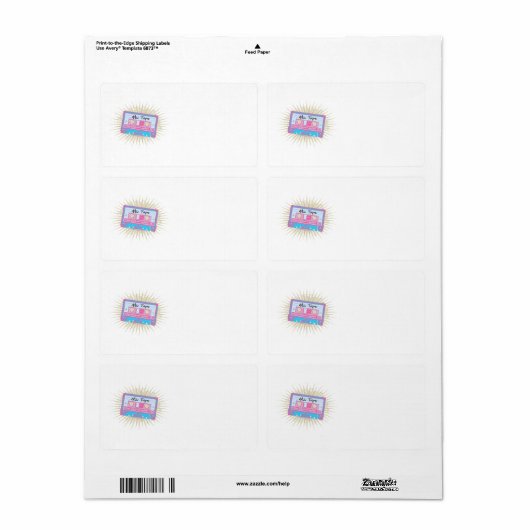 80-inch gemengde tape etiket (Full Sheet)