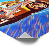 80-inch Lowrider Oldsmobile Cutlass Low Rider Art Poster (Hoek)