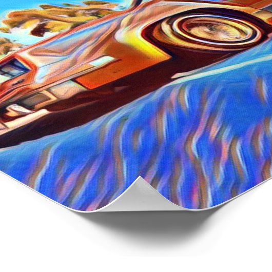 80-inch Lowrider Oldsmobile Cutlass Low Rider Art Poster (Hoek)