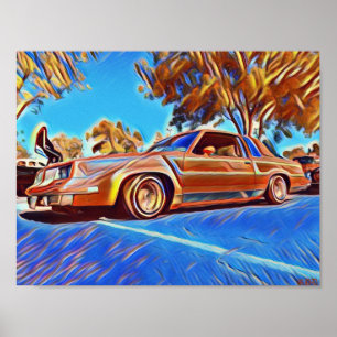 80-inch Lowrider Oldsmobile Cutlass Low Rider Art Poster