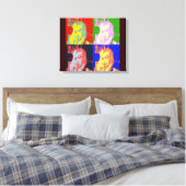 80-inch Pop Star Canvas Afdruk (Insitu (Slaapkamer))