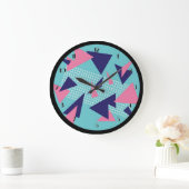 80-inch Retro Abstracte driehoeken patroonvergrend Grote Klok (Huis)