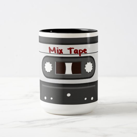 80-inch Retro Mix Tape Coffee-Mok Tweekleurige Koffiemok (Center)