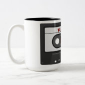 80-inch Retro Mix Tape Coffee-Mok Tweekleurige Koffiemok (Links)