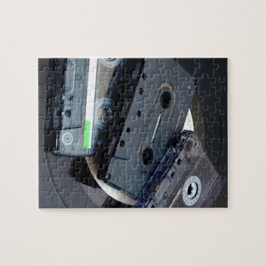 80-inch Retroontwerp - Audio-Cassettebandjes Legpuzzel (Horizontaal)