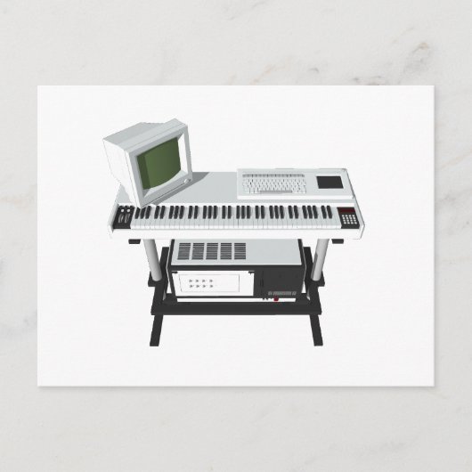 80-inch stijlvoorbeeld: 3D-model: Briefkaart (Voorkant)