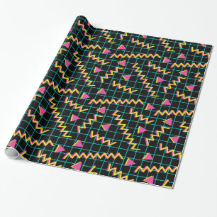 80-inch zwart-witpatroon en neonpatroon van 90 cadeaupapier