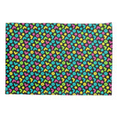 80-inch zwart-witpatroon en neonpatroon van 90 kussensloop (Achterkant)