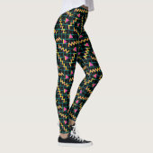 80-inch zwart-witpatroon en neonpatroon van 90 leggings (Rechts)