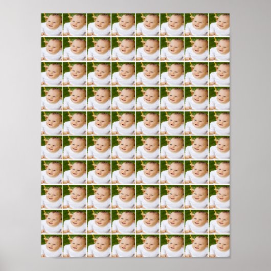 80 Individuele foto Collage op maat Poster (Voorkant)