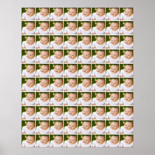 80  Individuele Foto Collage Persoonlijk Poster (Voorkant)
